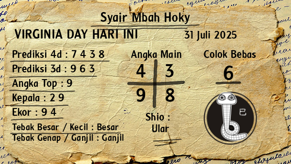 Prediksi Virginia Day