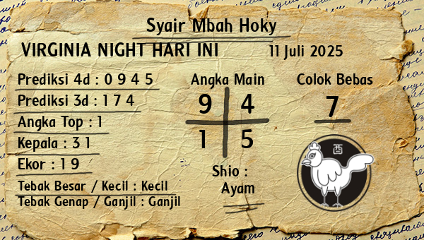 Prediksi Virginia Night