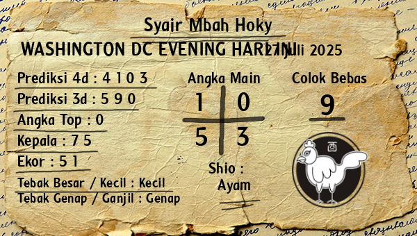 Prediksi Washington Dc Evening