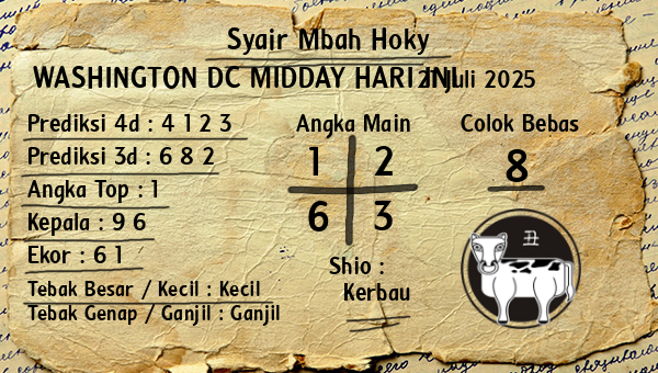 Prediksi Washington Dc Midday