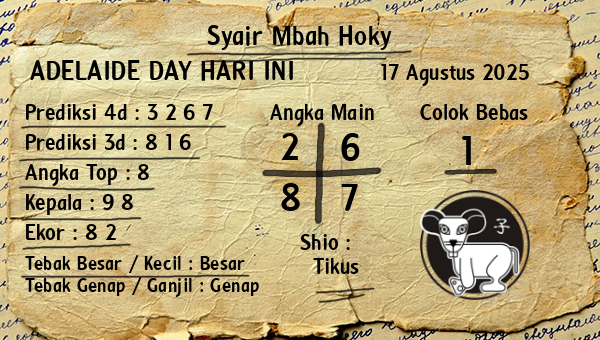 Prediksi Adelaide Day