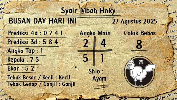 Prediksi Busan Day