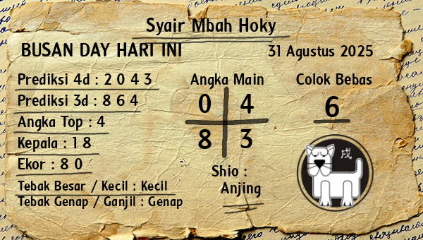 Prediksi Busan Day