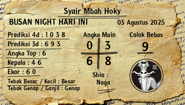 Prediksi Busan Night