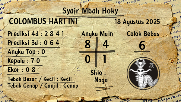 Prediksi Colombus