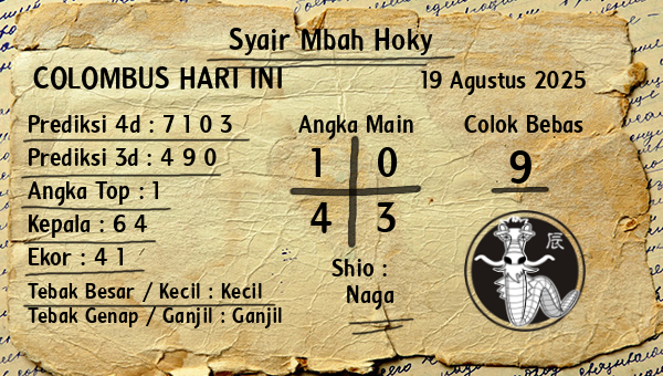 Prediksi Colombus