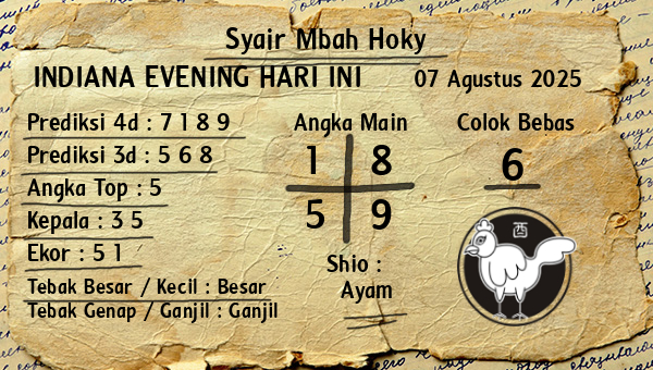 Prediksi Indiana Evening