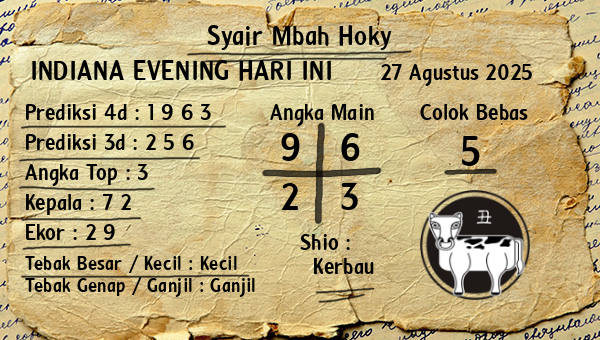 Prediksi Indiana Evening