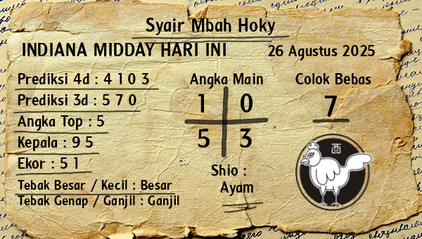 Prediksi Indiana Midday