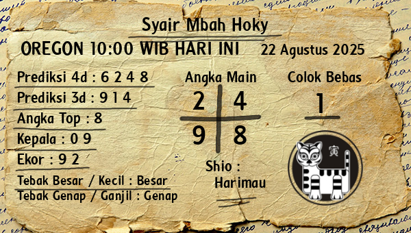 Prediksi Oregon 10:00 WIB