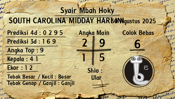 Prediksi South Carolina Midday