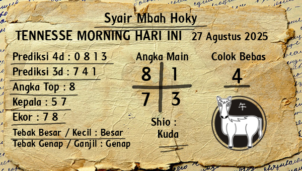 Prediksi Tennesse Morning