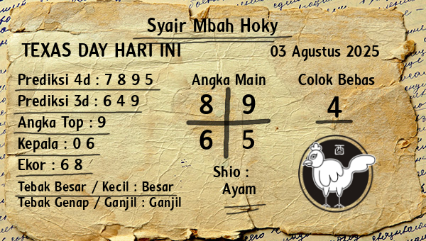 Prediksi Texas Day