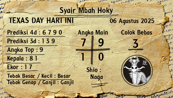 Prediksi Texas Day