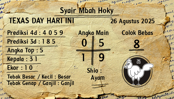 Prediksi Texas Day