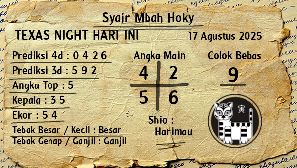 Prediksi Texas Night