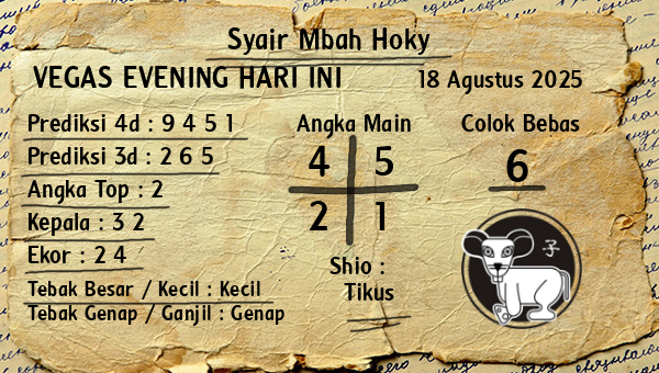 Prediksi Vegas Evening