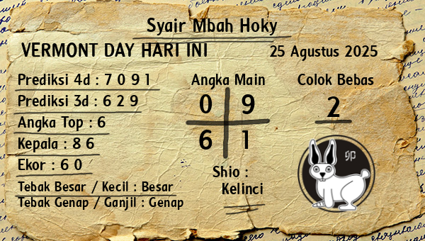 Prediksi Vermont Day