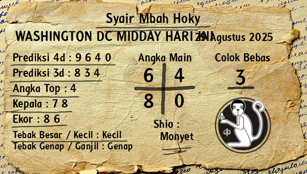 Prediksi Washington Dc Midday