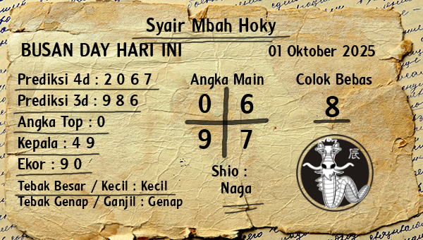 Prediksi Busan Day