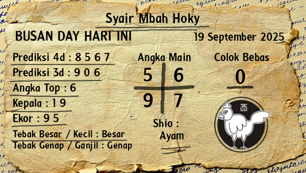 Prediksi Busan Day