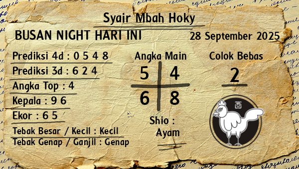Prediksi Busan Night