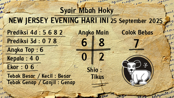 Prediksi New Jersey Evening