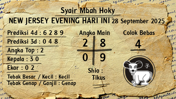 Prediksi New Jersey Evening