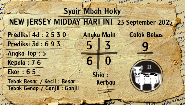 Prediksi New Jersey Midday