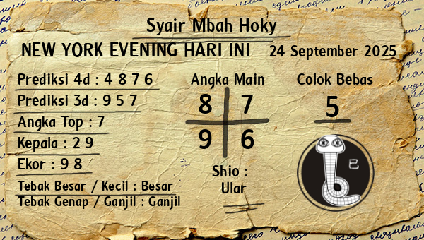 Prediksi New York Evening