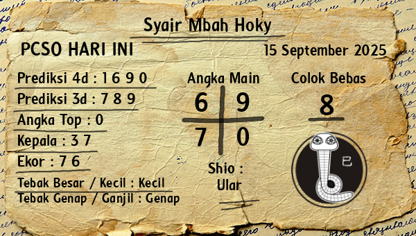 Prediksi Pcso