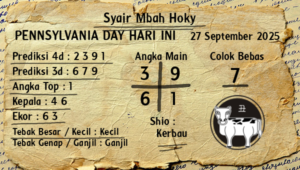 Prediksi Pennsylvania Day