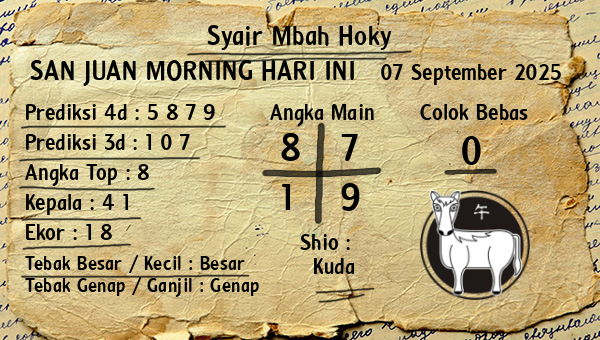 Prediksi San Juan Morning
