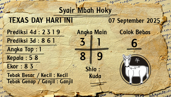 Prediksi Texas Day
