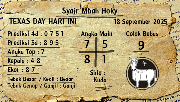 Prediksi Texas Day
