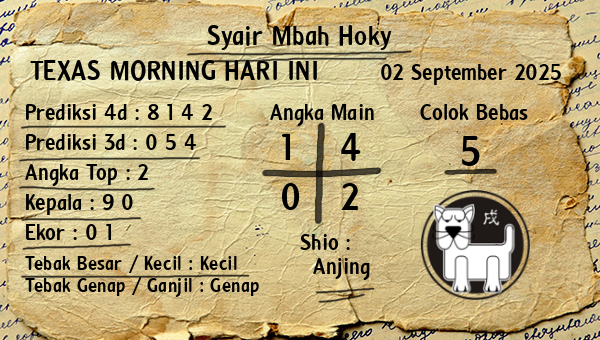 Prediksi Texas Morning