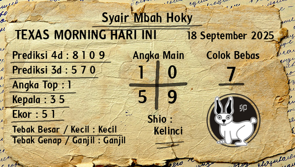 Prediksi Texas Morning