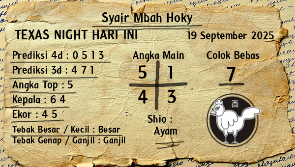 Prediksi Texas Night