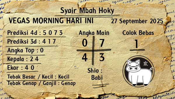 Prediksi Vegas Morning