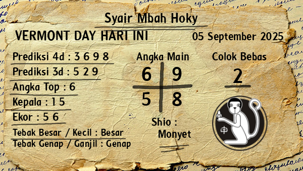 Prediksi Vermont Day