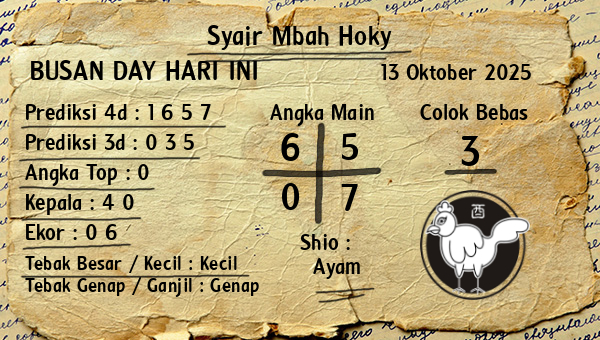 Prediksi Busan Day
