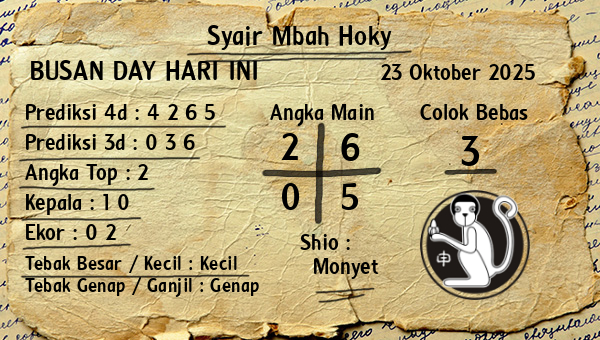 Prediksi Busan Day