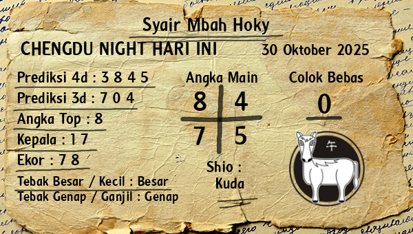 Prediksi Chengdu Night