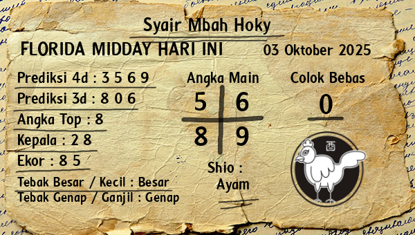 Prediksi Florida Midday