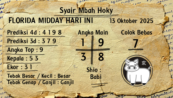 Prediksi Florida Midday