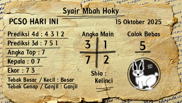 Prediksi Pcso