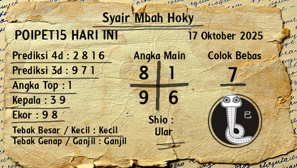 Prediksi Poipet15