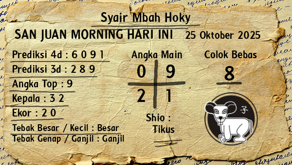 Prediksi San Juan Morning