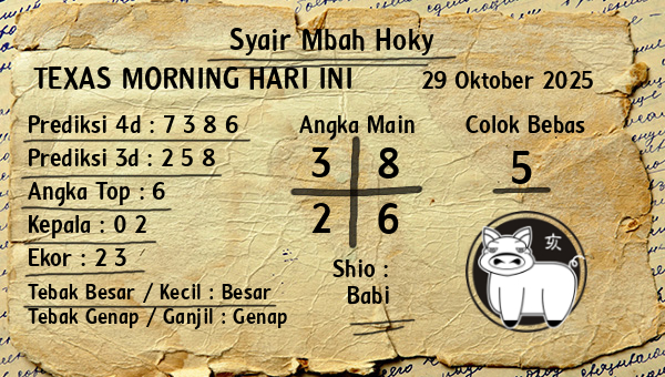 Prediksi Texas Morning