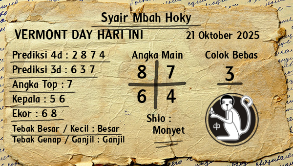 Prediksi Vermont Day